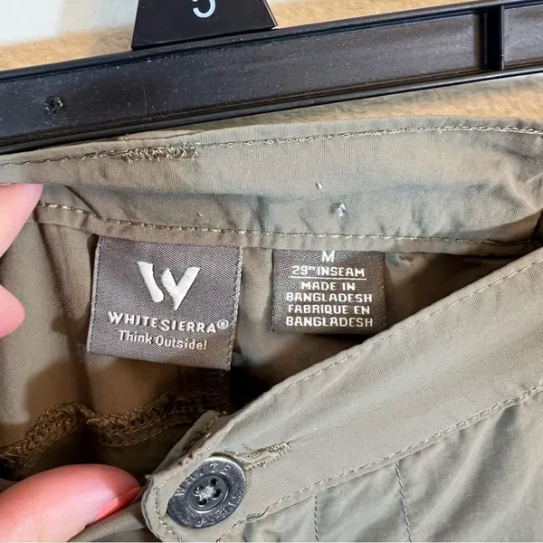 ✨ White Sierra Women’s Zip‎ Off Hiking Pants Medium - Image 7