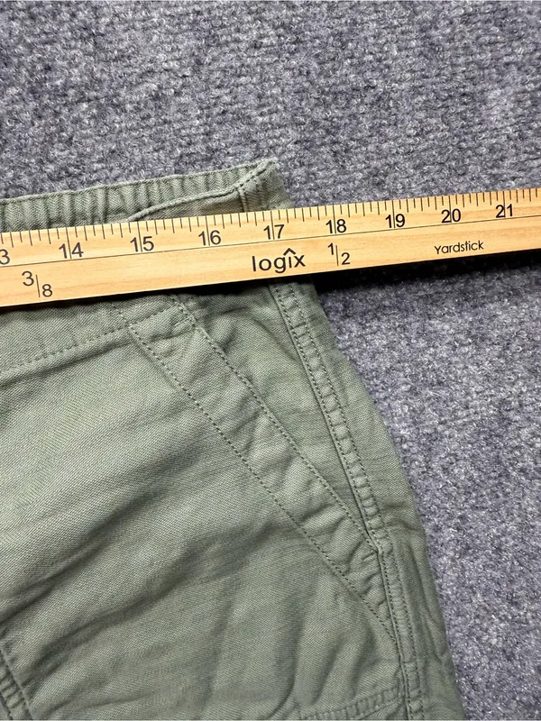 J.Crew women's Large  Olive green Drawstring Utility Pants - Image 4