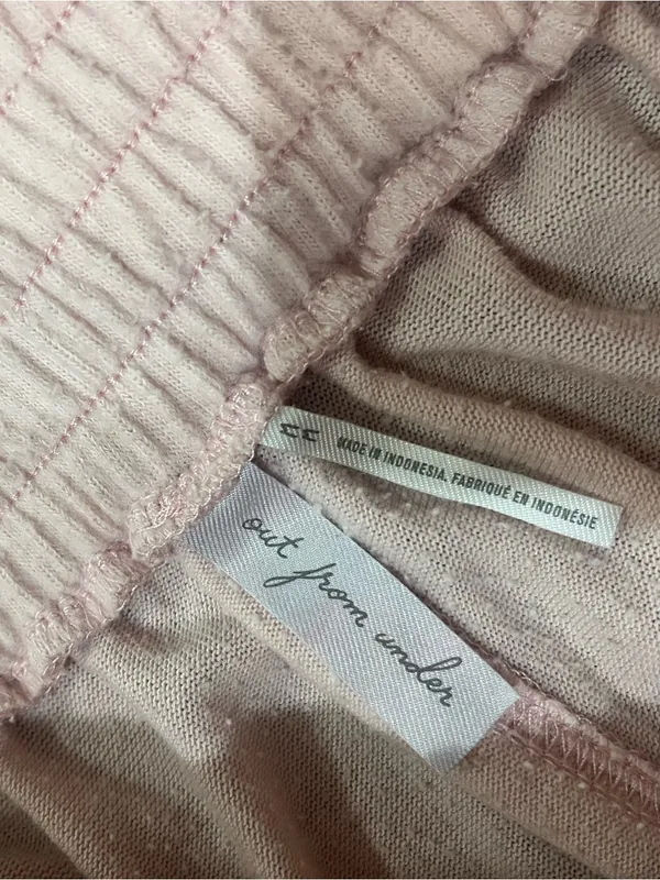 Urban Outfitters OUT FROM UNDER BouncePlush Cabot Jogger Pants - Light Pink - Image 4
