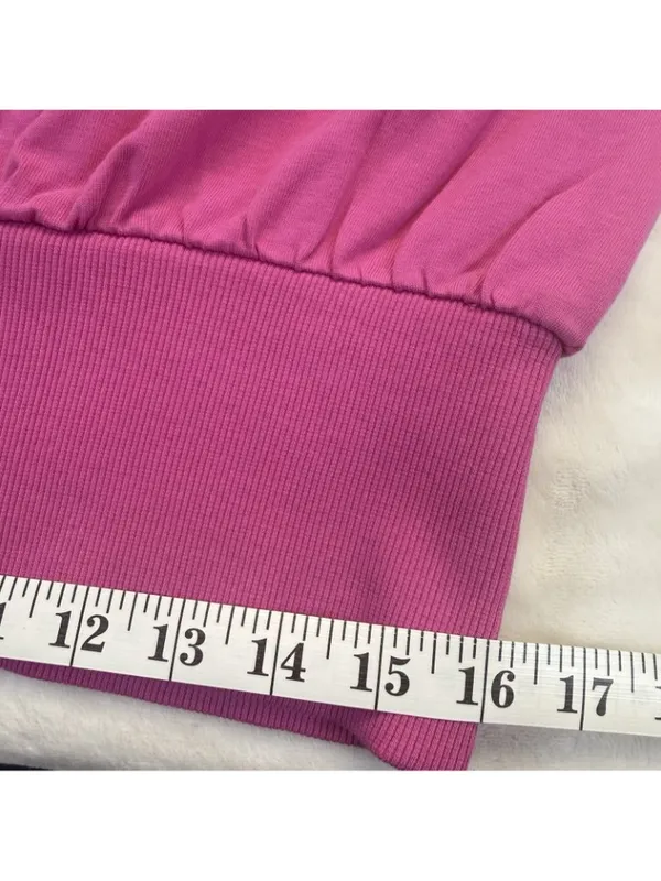 Ann Taylor Petite Shoulder Button Top Vibrant Pink Women's Large NWT - Image 10