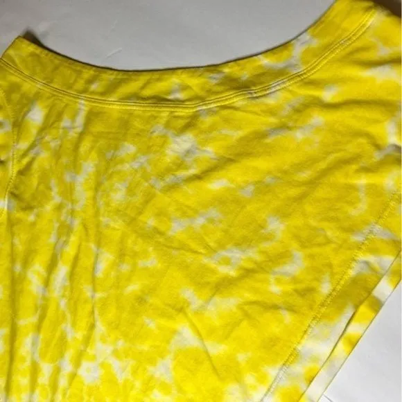 NWOT Lululemon All‎ Yours Cropped Cotton Tank Top Tie Dye Yellow Size 12 - Image 8