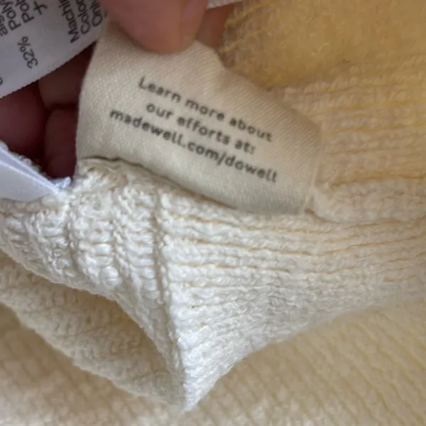 Madewell Women's Cream Crew Neck Long Sleeves Pullover Sweater Size XS‎ - Image 8