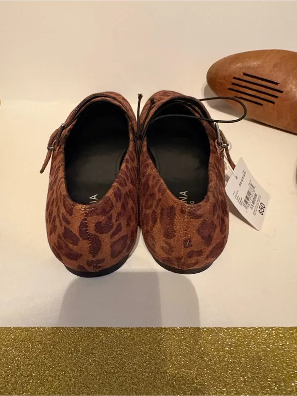 Arizona Jeans Brown Cheetah Mary Jane Flats - Image 6