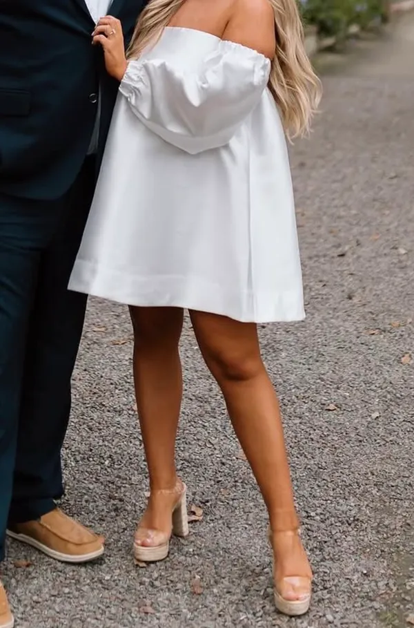 Nasty Gal Dress White - Image 5