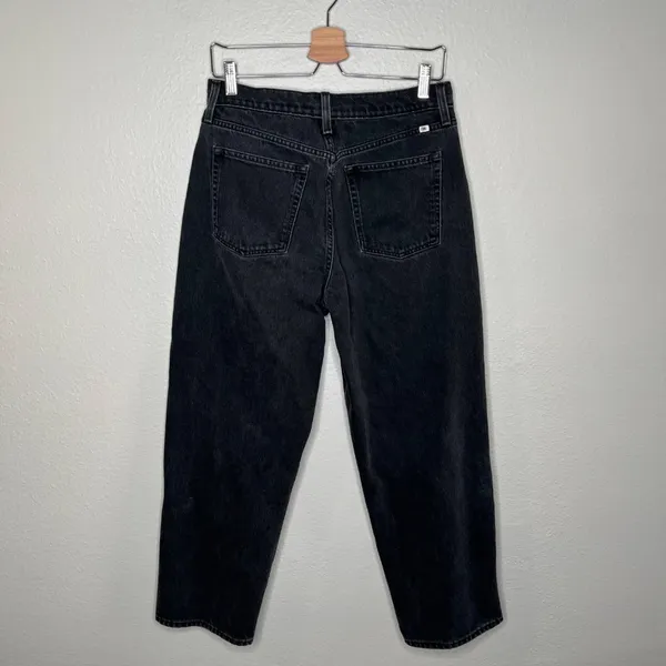 Sunday Best Aritzia Womens Black High-Waisted Straight Leg Jeans Size 29 - Image 2