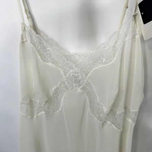 VTG Vanity Fair Modern Romance 36 Ivory Lace Slip Nightgown Sleepwear NWT 1808‎ - Image 6