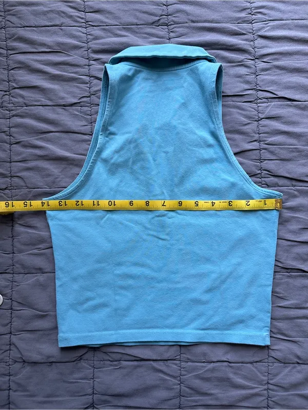 Abercrombie & Fitch Essential Polo Tank - Pool Blue - S - Image 11
