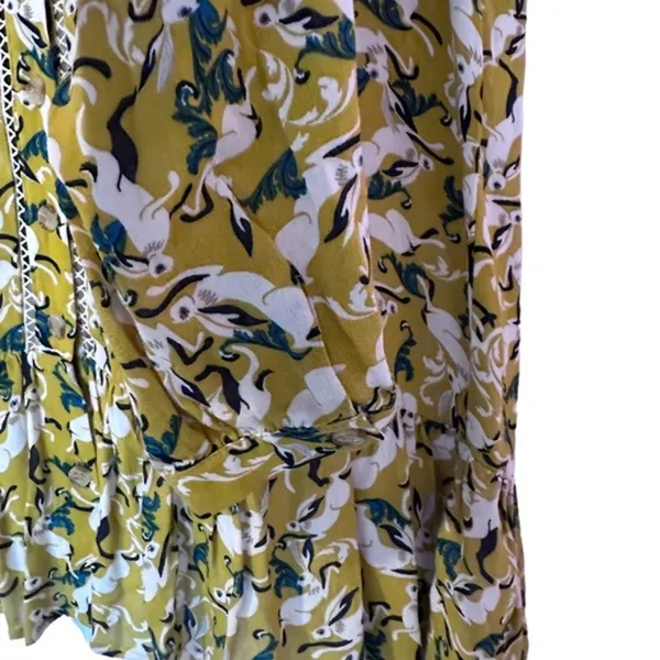 Anthropologie Maeve Janie Peasant‎ Rabbit Blouse Size 2 - Image 9