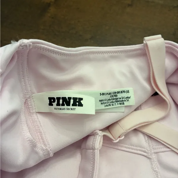 Victoria’s Secret Pink Relay One Shoulder Sports Bra Small DD Cup Pink - Image 4