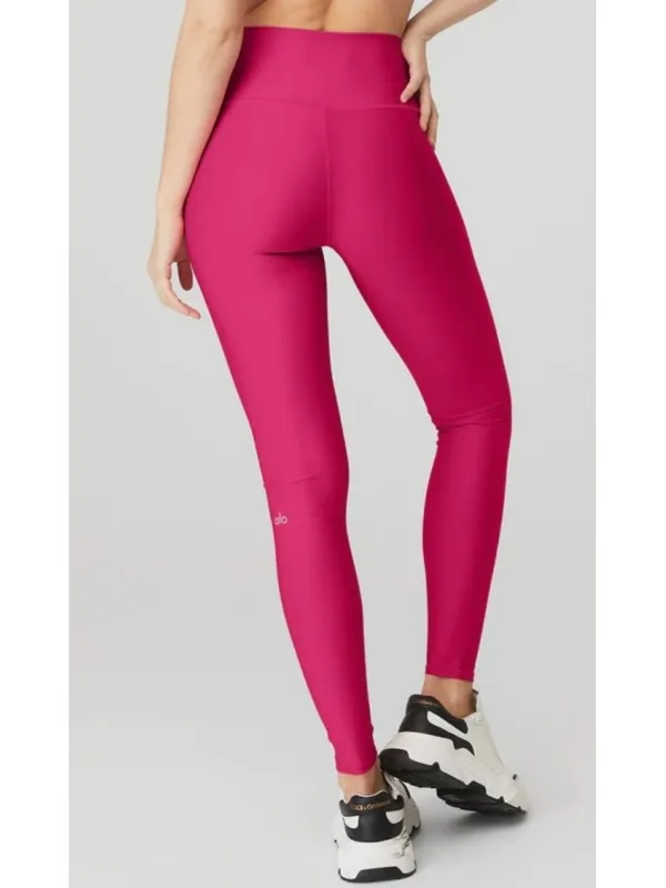 Alo High-Waist Airlift Leggings Magenta Crush Hi-Rise Waisted Full-Length Tights - Image 3