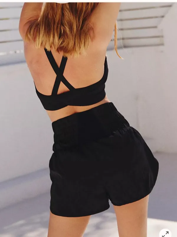 Free People movement white athletic shorts size small - Image 2