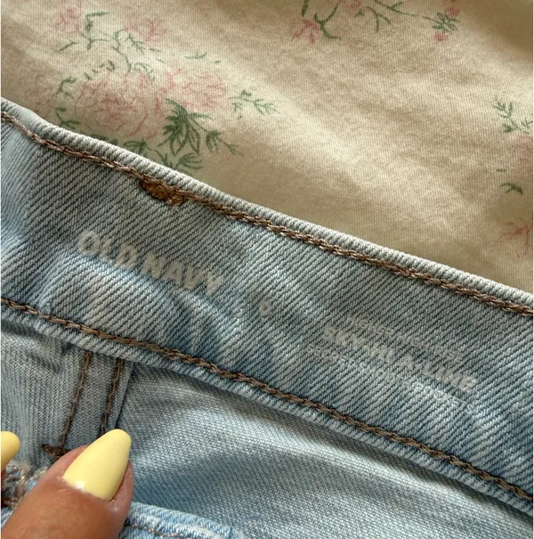 Old Navy Jean Shorts Sky-Hi A-Line - Image 3