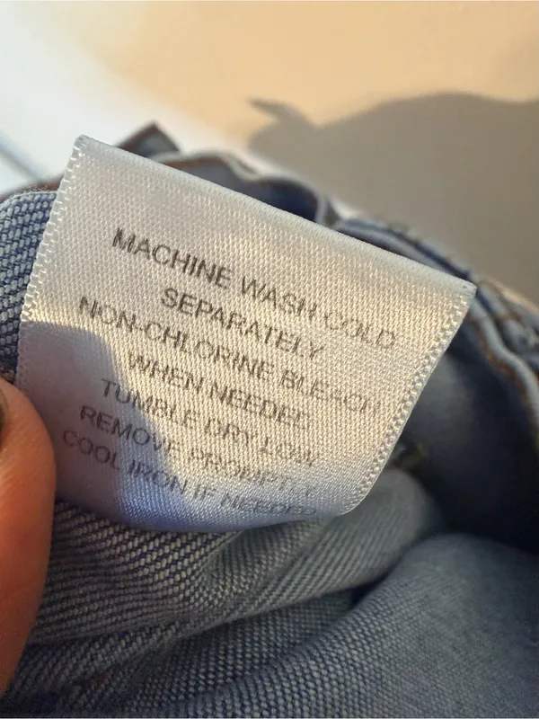 A Loves A Light Wash High Rise Wide Leg Jeans Size 26 Lattice Belt Flare - Image 14