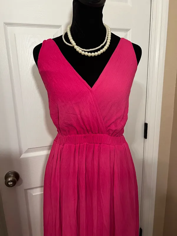 Lulus pink evening bridesmaid wedding guest maxi dress - Image 2