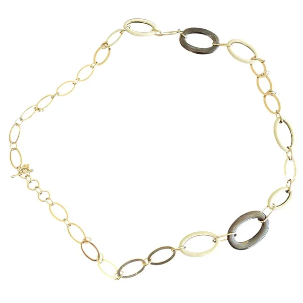 Y2K Gold Chain Belt Tortoise Shell Acrylic Links Belt Neutral Boho Chic‎ - Image 2