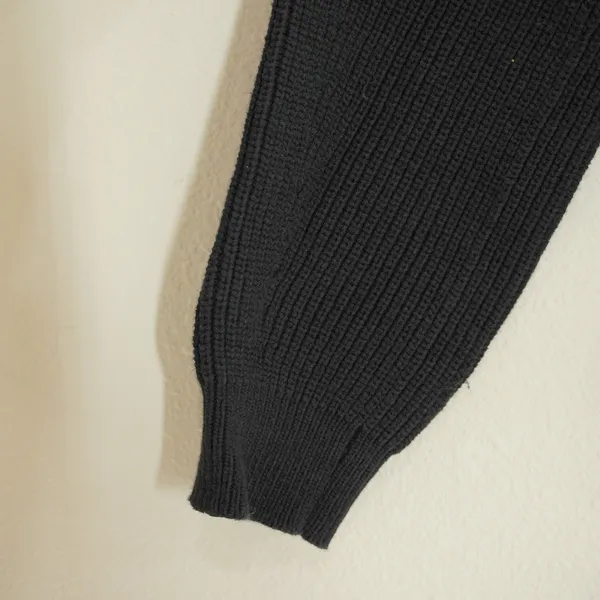 J. Crew Women's Size Small Black Ribbed V-Neck Sweater Shaker Pullover Coastal - Image 3