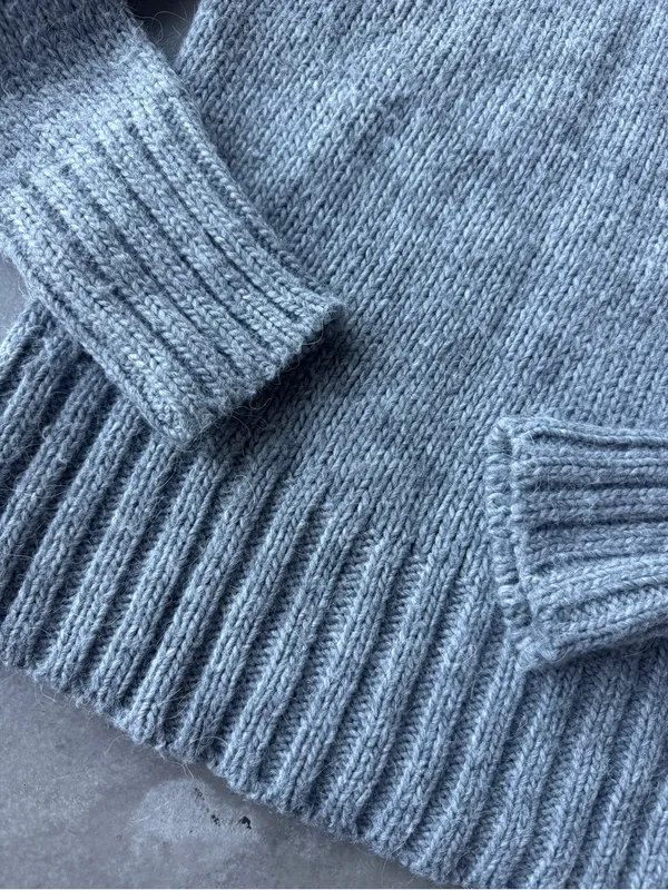Zara Knit off the shoulder mohair gray sweater - size medium - cute for fall - Image 2