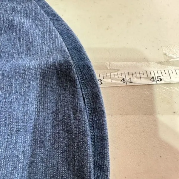 NWT Abercrombie & Fitch MIDI dress blue Heathered open back cut out‎ size small - Image 11
