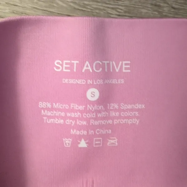 Set Active Ribbed Sculptflex Leggings Size Small - Image 4