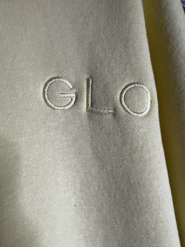 GLO Redeemed Yellow and Blue Oversized Cozy Hoodie Sweater Size XL - Image 2