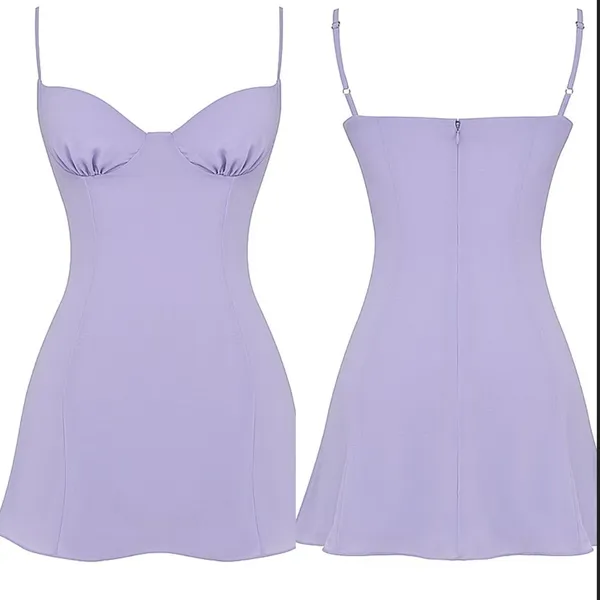 NWOT House of CB Christiana Floral Lilac Purple sundress Minidress sz XL L+ - Image 3