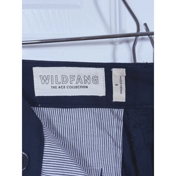 Wildfang Womens Ace Slim Crop Pants Size 8 Navy Blue Tailored Quiet Luxury Work - Image 6