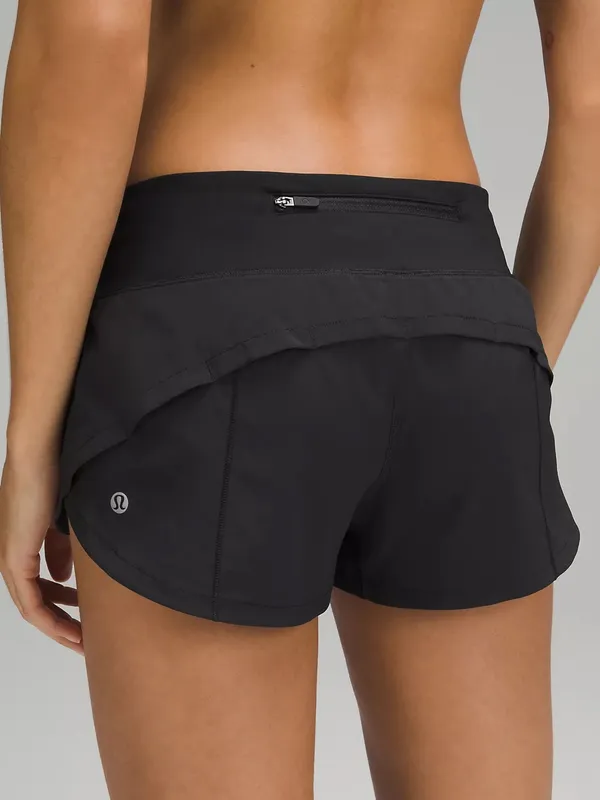 Lululemon Speed Up Low-Rise Lined Short 2.5", Black, Size 12, NWT - Image 2