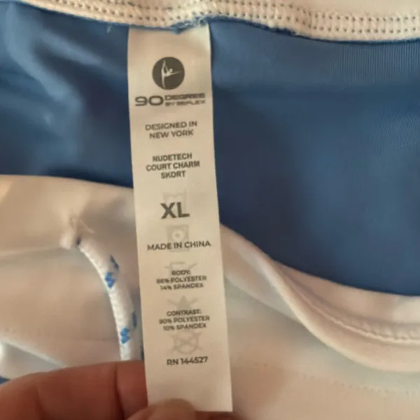 90 Degrees by Reflex 🌙✨NWT🏷️ 2 Pcs Racerback Tang with Inner Bra and Skort with back pleats set - Image 6