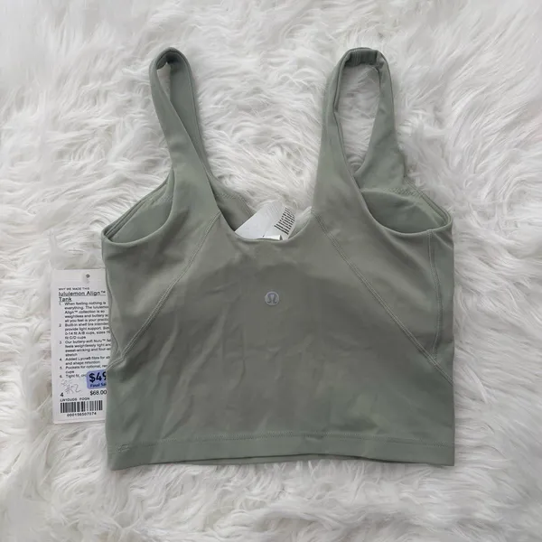 Lululemon Align Tank Top Fog Green Size 4 - Image 5
