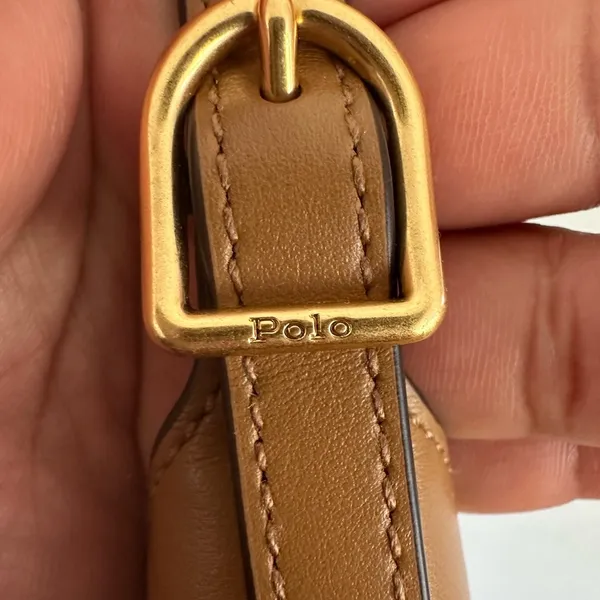 Polo Ralph Lauren Polo ID Calfskin Small Shoulder Bag - Image 6