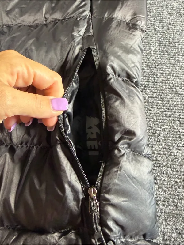 REI Co-op Down Vest Women's XS Black Pertex Quantum Packable Puffer - Image 5