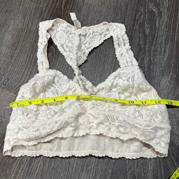 Free People Light Pink Galloon Lace Racerback Bralette - Image 8