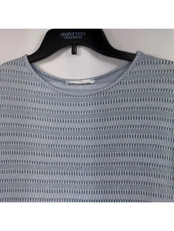 Caution to the Wind Medium Blue Tie Front Top - Image 2