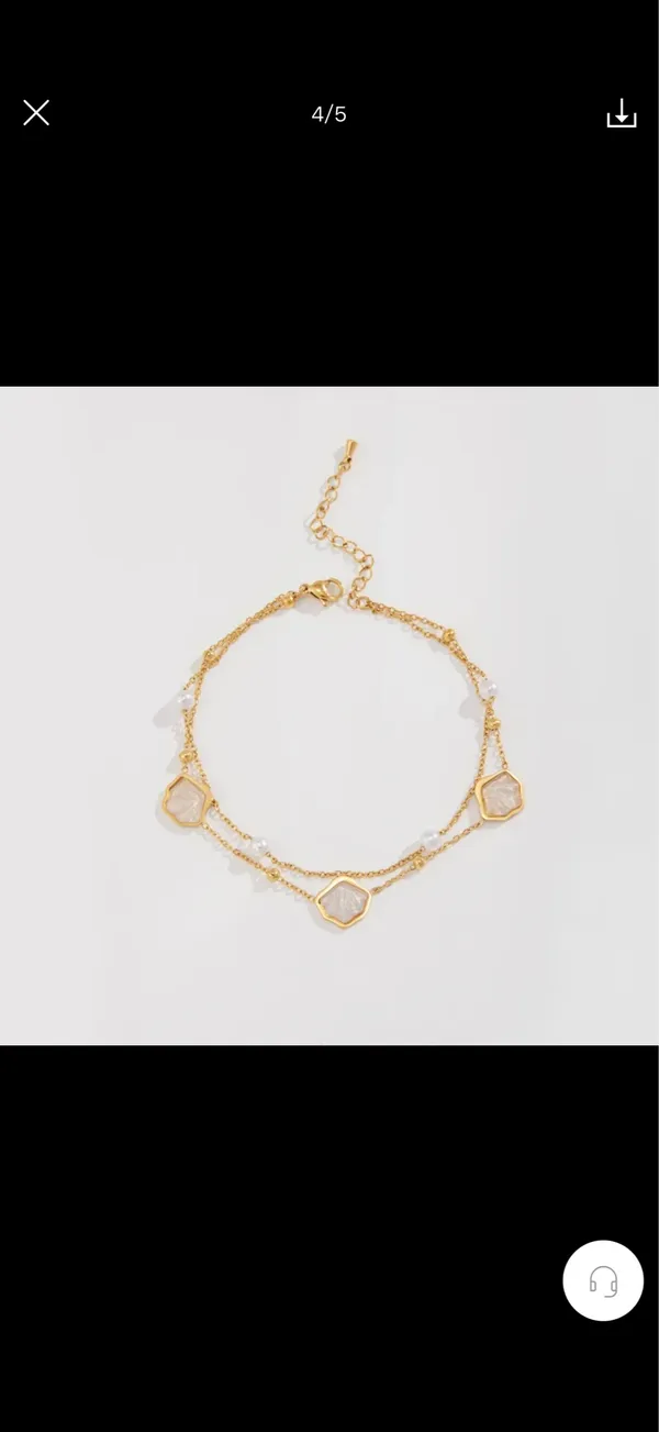 Ankle bracelet Gold - Image 2