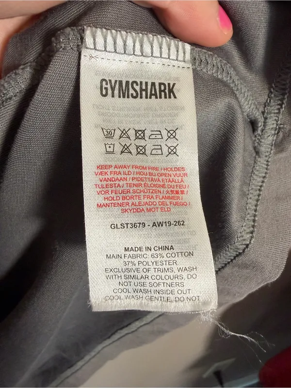 Gymshark Non Stop Tee women’s gray w pocket - Image 5