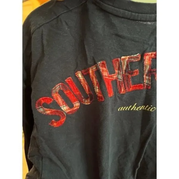 Southern Marsh Navy Blue‎ Long Sleeve Men's T Shirt Size Medium EUC - Image 6