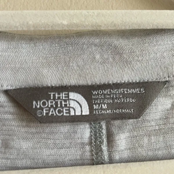 The North Face gray white long sleeve top‎ - Image 3