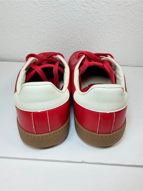 Dream Paris Sneakers Women’s US 9 Red White Leather Gum Sole Casual Retro - Image 6