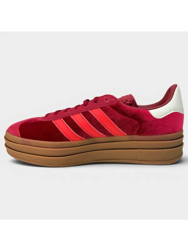 adidas Gazelle Bold W Sneakers Red Gum Womens 8.5 IG4388 New Box - Image 3