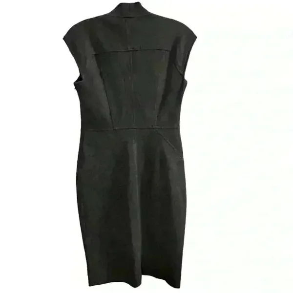 Cache Women's Size 4 Gray Sleeveless‎ Sheath Knee Length Dress - Image 2
