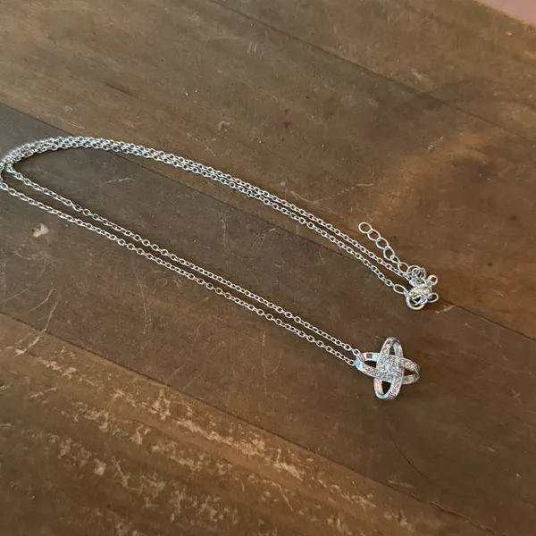 Silver tone eternal star pendant necklace - Image 3