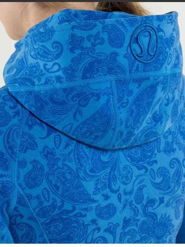 lululemon athletica Scuba Hoodie Blue Paisley- 4 - Image 2
