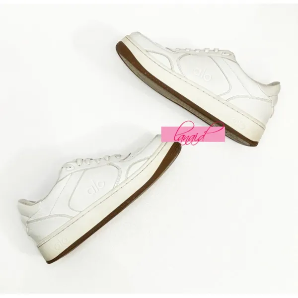 Alo Recovery Mode Sneakers Natural White Gum Tan Sporty Sports Athletic Shoes - Image 12
