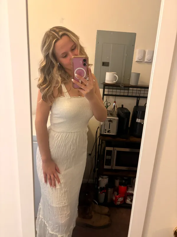 White Sundress Amazon - Image 2
