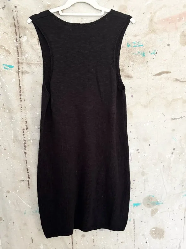 Free People Beach Black Nina Sweater Mini Dress - Image 5
