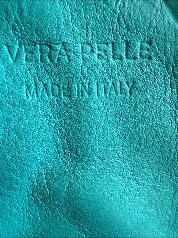 Vera Pelle Genuine Italian Leather Crossbody Wristlet Purse Multi Color - Image 6
