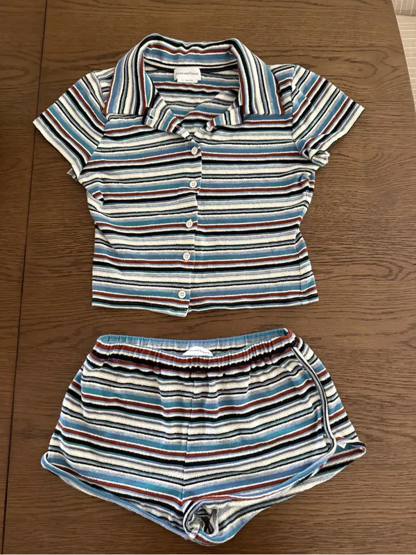 Lovers + Friends Striped Short Matching Set - Image 5