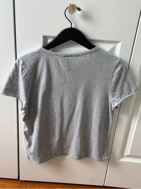 Allsaints Bela Tee in Gray Marl - Image 3