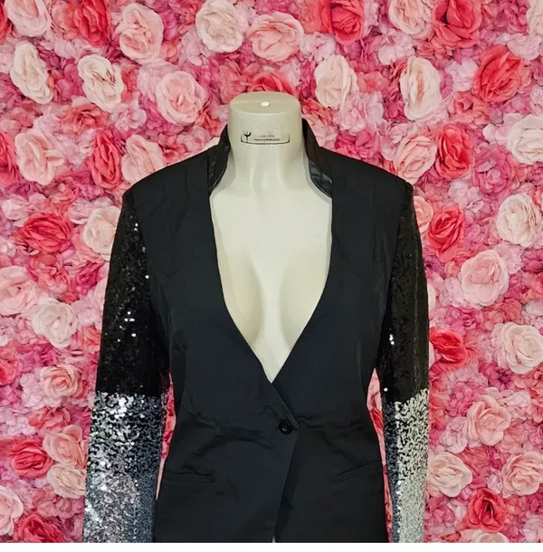 Front closure blazer(XL Black - Image 7