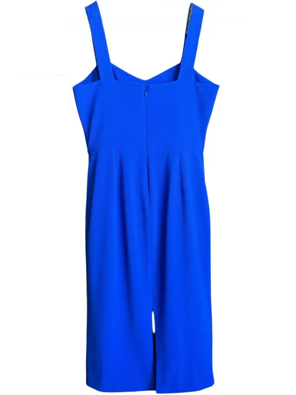 DRESS THE POPULATION Nicole Cocktail Blue Dress‎ Sz L - Image 6